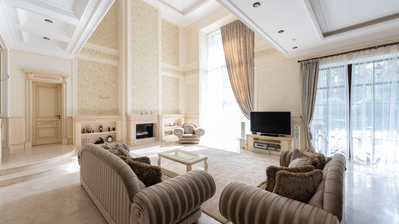 Residence living room after fit-out
